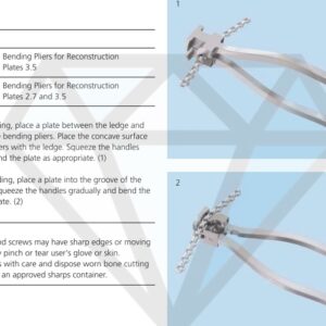 Pelvic Surgery Bending Plier for Reconstruction Plates 3.5