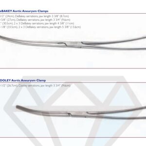 COOLEY Aortic Aneurysm Clamp (26.7 cm / 10 1/2 in)