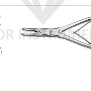 Beyer Bone Nibbler 4mm Curved - Neuro Surgical Instrument