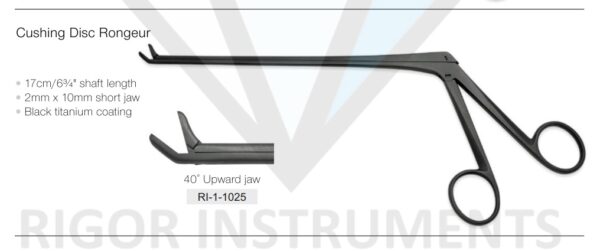 Cushing Disc Rongeur Upward Jaw - Neuro Surgical Instrument