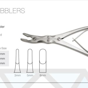 Leksell Bone Nibbler Angled Jaw 3mm - Neuro Surgical Instrument