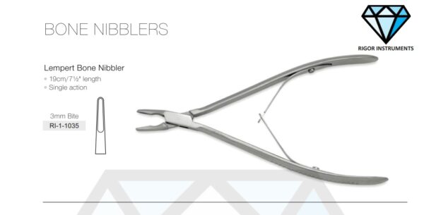 Lempert Bone Nibbler 3mm Bite - Neuro Surgical Instrument