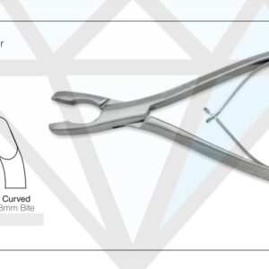 Luer Bone Nibbler Straight 8mm Bite - Neuro Surgical Instrument