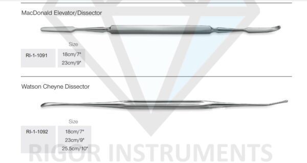 MacDonald Elevator / Dissector 18cm - Neuro Surgical Instrument