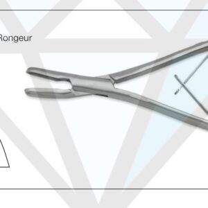 Matzen Intervertebral Rongeur 8mm Angled Jaw - Neuro Surgical Instrument