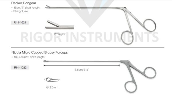 Nicola Micro Cupped Biopsy Forceps - Neuro Surgical Instrument