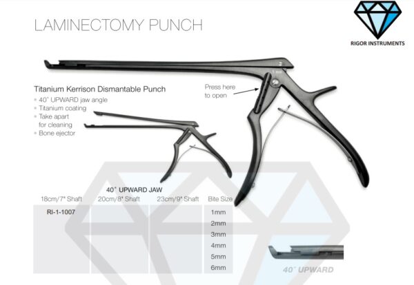 Titanium Kerrison Dismantable Laminectomy Punch