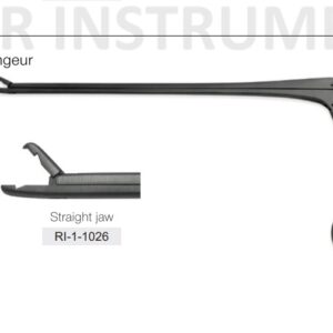 Toothed Fine Disc Rongeur Straight Jaw - Neuro Surgical Instrument