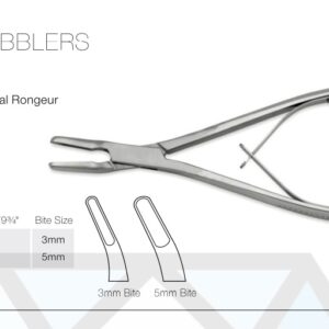 Zielke Intervertebral Rongeur 3mm - Neuro Surgical Instrument