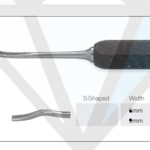 Zielke S-Shaped Gouge Curved 6mm - Neuro Surgical Instrument