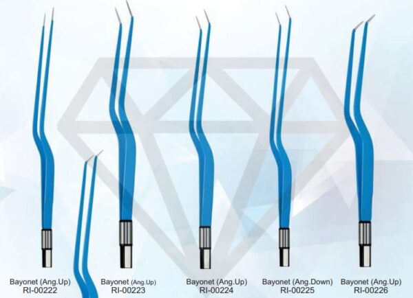 Bayonet Angled Up and Down Forceps – Electro Surgical Instrument