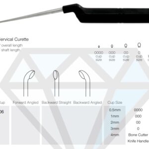 Bayonet Cervical Curette Straight, Backward Straight, Forward Angled, Backward Angled