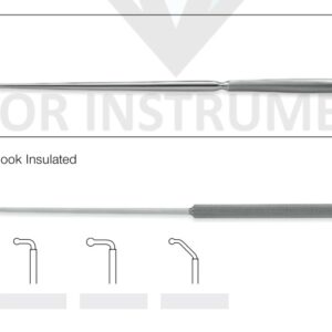 Caspar Exploration Hook Insulated Small Straight Tip – Neuro Surgical Instrument