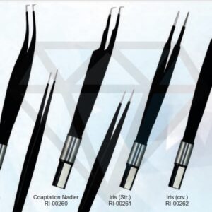 Iris Straight Forceps Thin Design (Black) – Electro Surgical Instrument