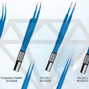 Iris Curved Forceps - Electro Surgical Instrument