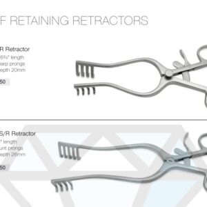 Travers Self Retaining Retractor 4×5 Prongs 26mm – Neuro Surgical Instrument