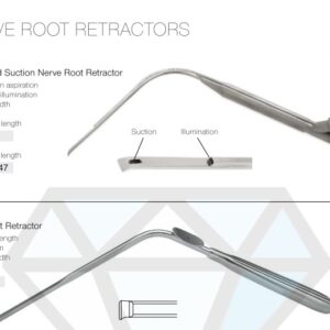 Sheppered Suction Nerve Root Retractor 26cm Length – Neuro Surgical Instrument