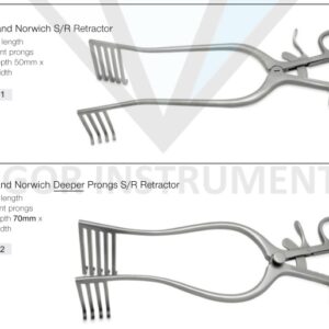 Norfolk and Norwich Self Retaining Retractor 4×5 Prongs