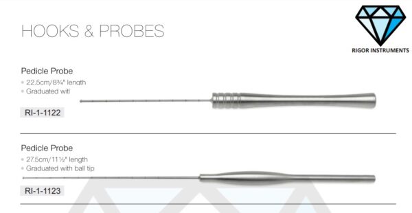 Pedicle Probe Graduated with Ball Tip – Neuro Surgical Instrument