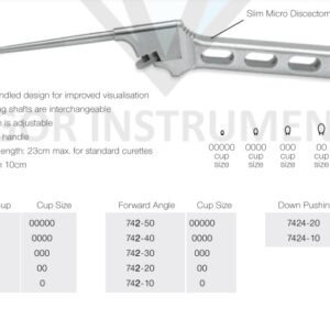 Slim Micro Discectomy Curette Handle – Neuro Surgical Instrument