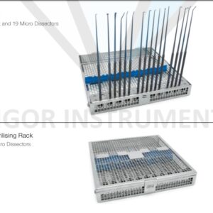 Titanium Micro Dissectors Complete Set (19 Dissectors and Rack)