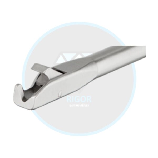 Suture Cutter, Shaft Diameter 4.2mm, Open End, Left Notch 130mm, For #2 Sutures – Arthroscopic Surgical Instrument (RI-2-10059)