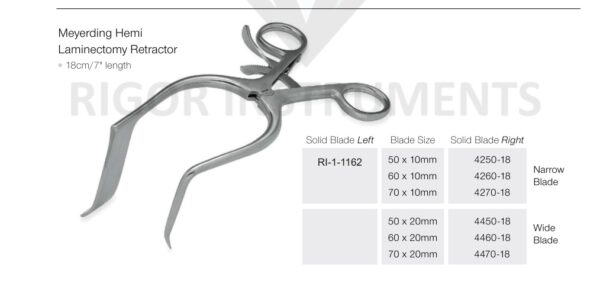 Meyerding Hemi Laminectomy Retractor