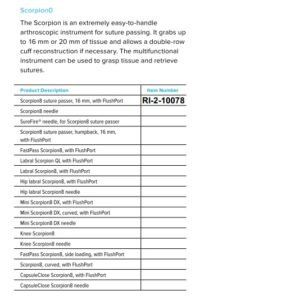 Scorpion8 Suture Passer