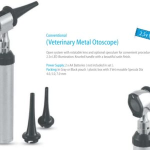 Conventional Veterinary Metal Otoscope